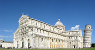 Pisa mit Kathedrale und schiefen Trum