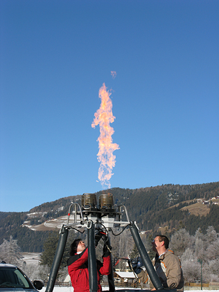 der Brenner wird geprüft